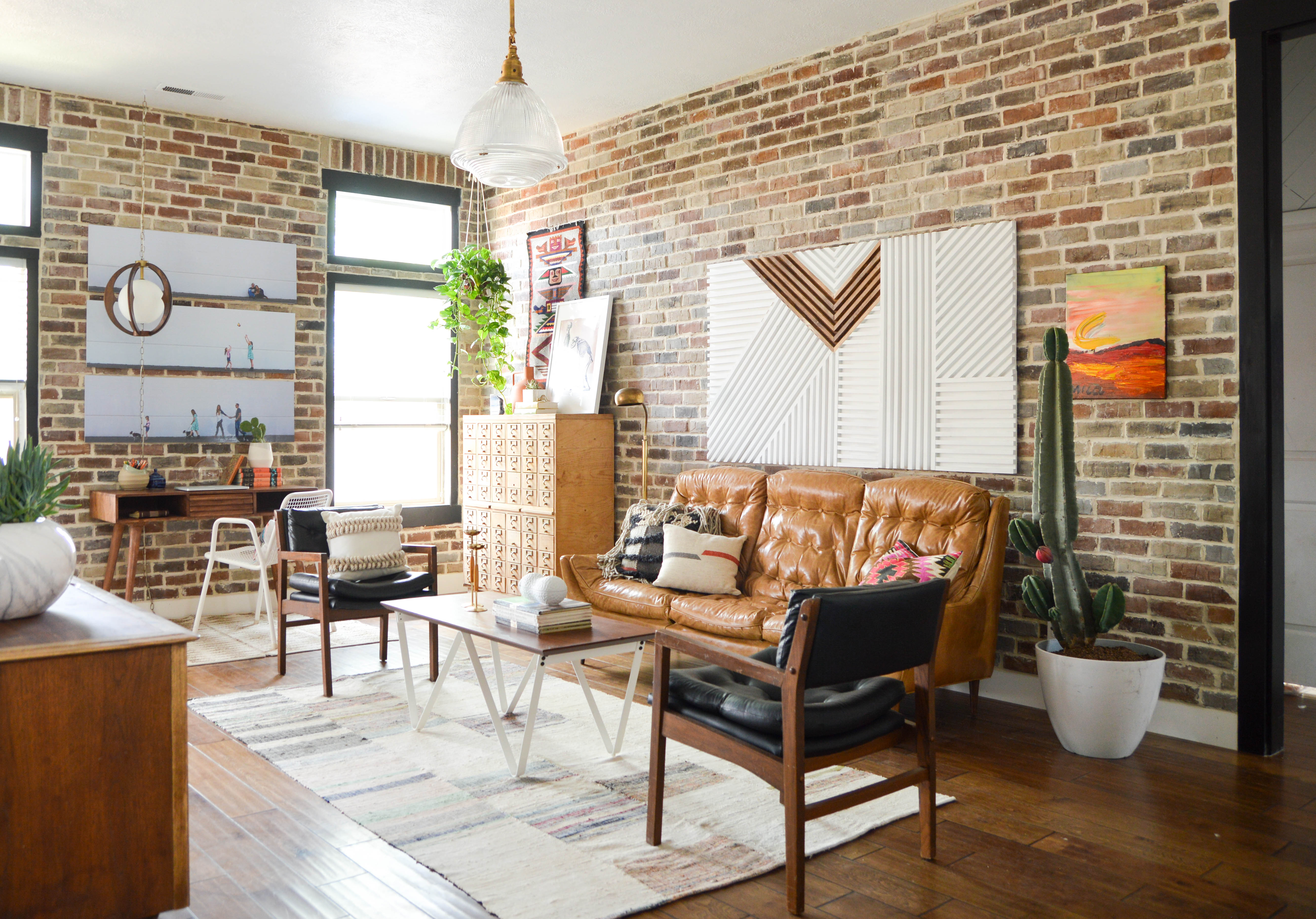 decorate a loft style living room