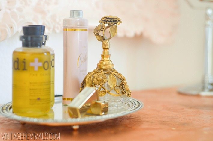 Vintage Perfume Bottle  Maskcara Office Makeover vintagerevivals.com
