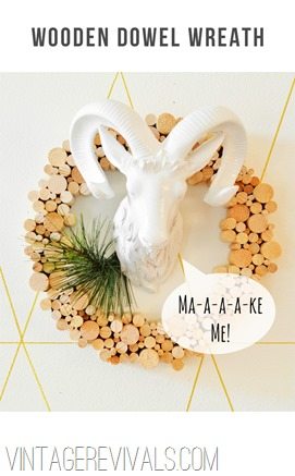 How To Make A Wooden Dowel Wreath