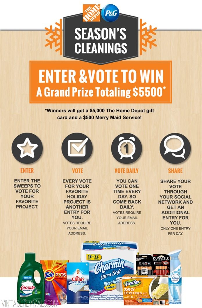 P&G THD Seasons Cleanings How to Vote