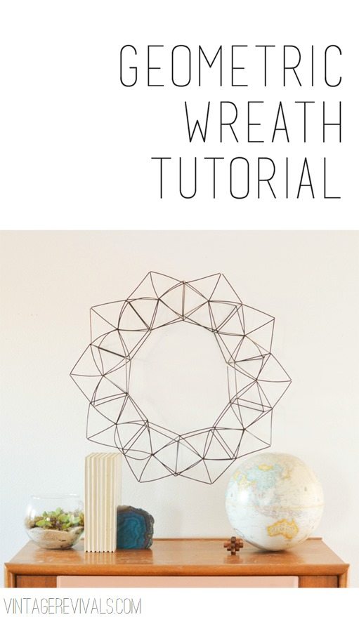How to make a Modern Geometric Himmeli Wreath vintagerevivals