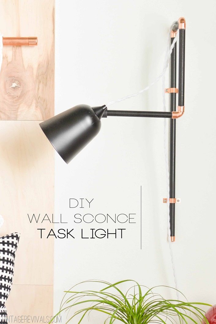 How To Make A Wall Sconce Task Light Tutorial vintagerevivals