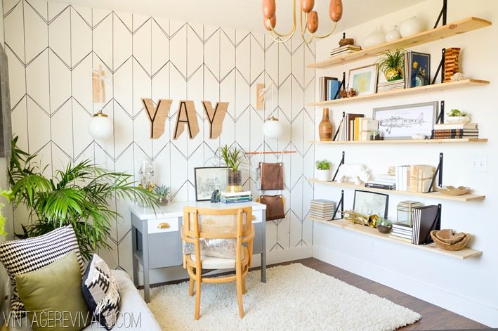 DIY Office Makeover Ideas vintagerevivals.com