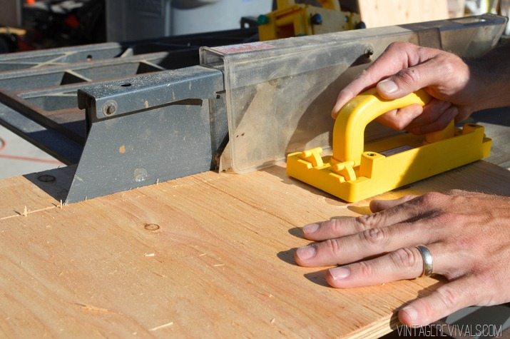 DIY Stacked Plywood Bench vintagerevivals.com-13