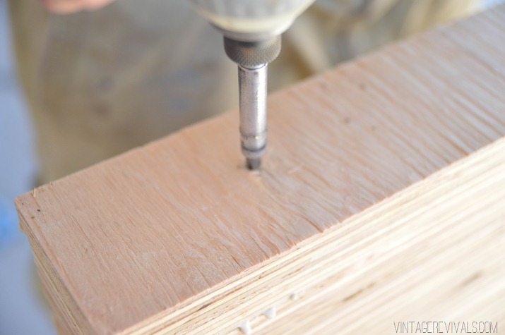 DIY Stacked Plywood Bench vintagerevivals.com-18
