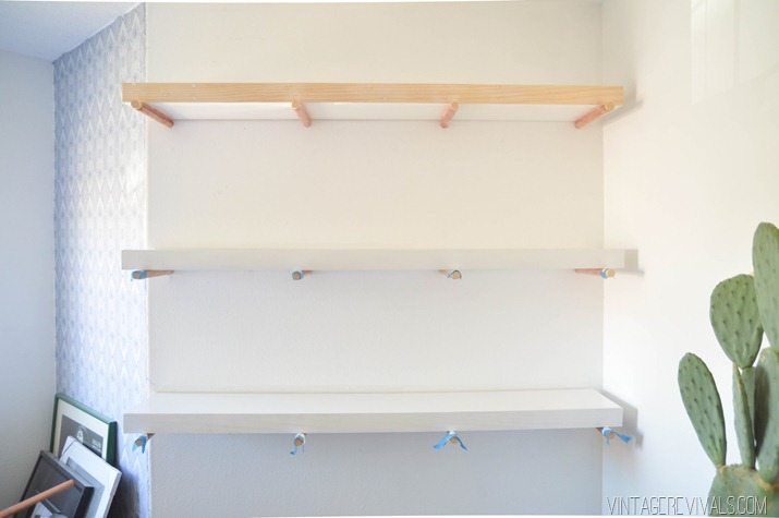 DIY Copper Peg Shelves vintagerevivals.com-2