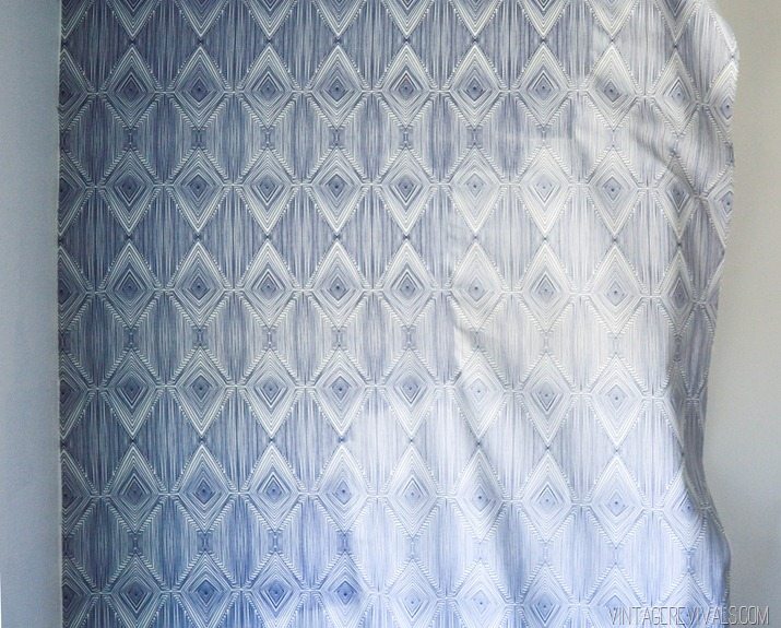 DIY Temporary Fabric Wallpaper vintagerevivals.com-13