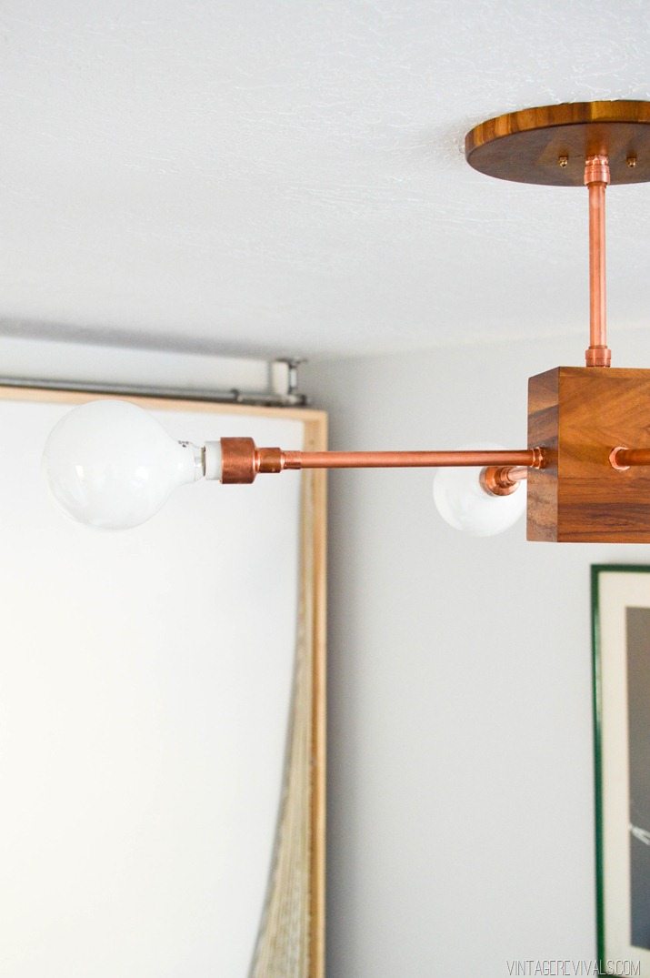 DIY Wood and Copper Modern Chandelier-28