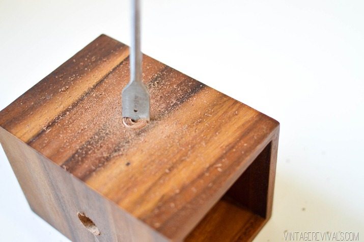 DIY Wood and Copper Modern Chandelier-5