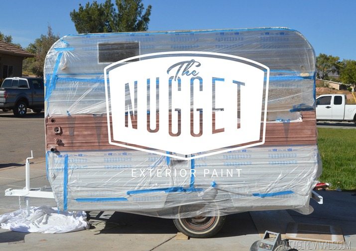 The Nugget How To Paint the Exterior of a Trailer Vintage Revivals