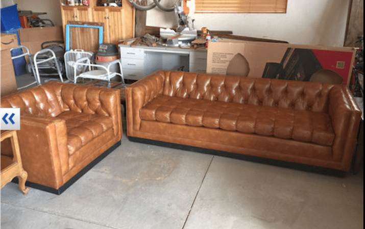 The End Of A Living Room Era Vintage, Jcpenney Leather Sofa