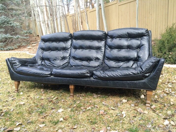 Vintage Black Sofa-2