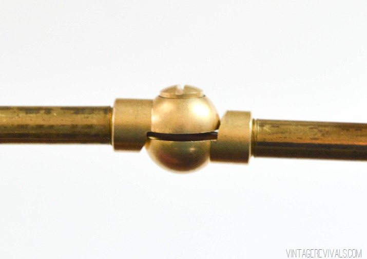 DIY Brass Bent Arm Chandelier-24