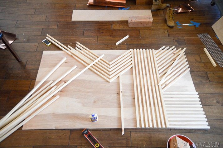 DIY Modern Square Dowel Art-3