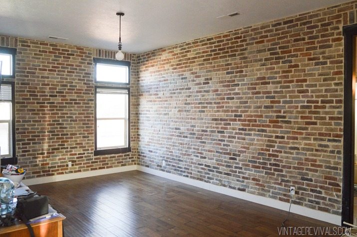 How to install brick veneer inside your home-17