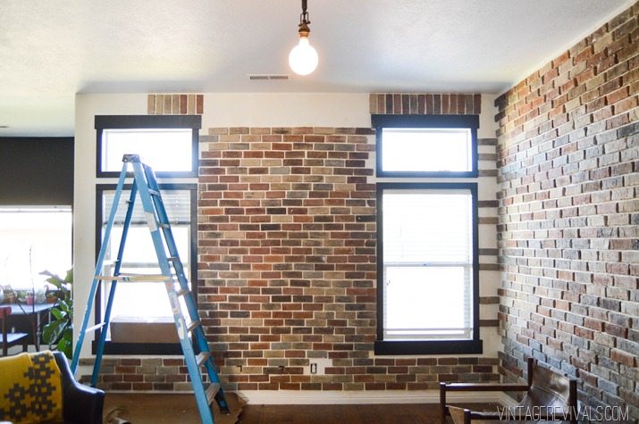 Faux Brick Veneer Wall • Vintage Revivals