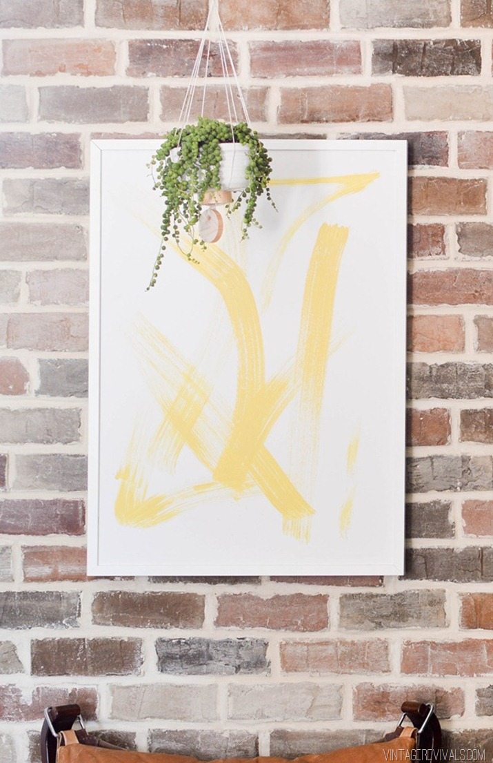 DIY Brushstroke Art