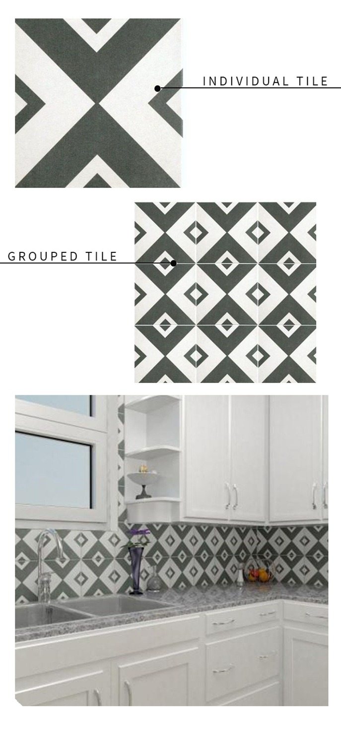 Graphic Black and White Tile Round Up  Vintage Revivals 3