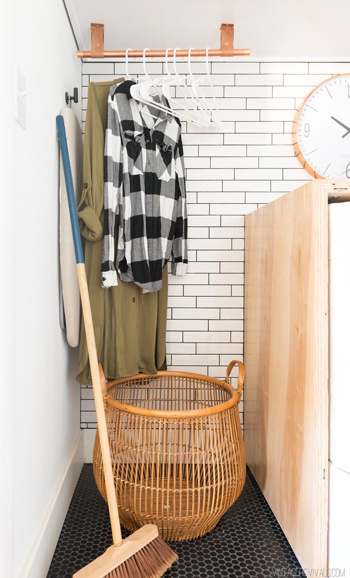 DIY Plywood Counter Top for the Laundry Room - Featuring Vintage Revivals