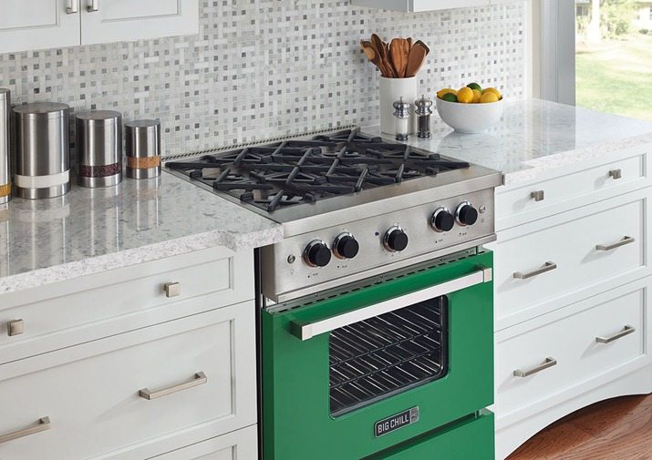 Big Chill Appliances in Shades of Dark Green