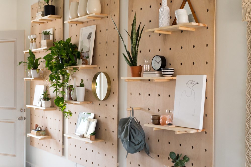 Giant Wooden Pegboard DIY