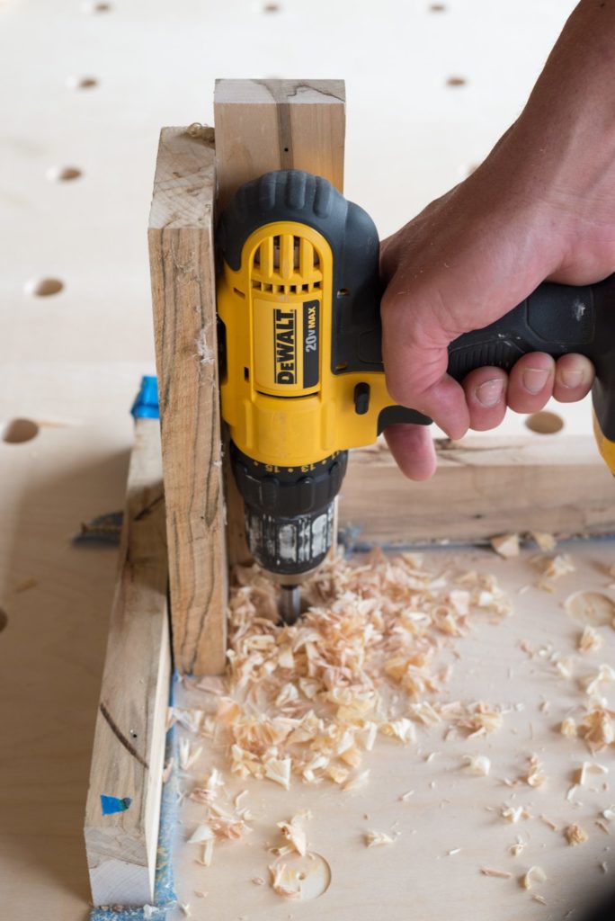 Giant Wooden Peg Board DIY - Holly Pifer