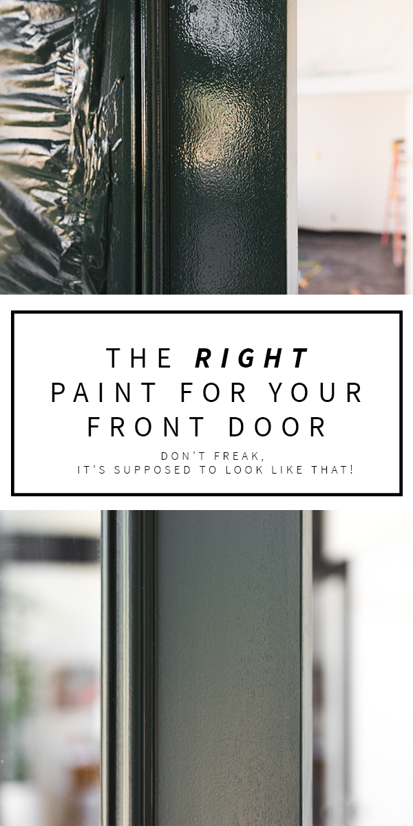How to paint a front door and the HANDS DOWN best paint to use!