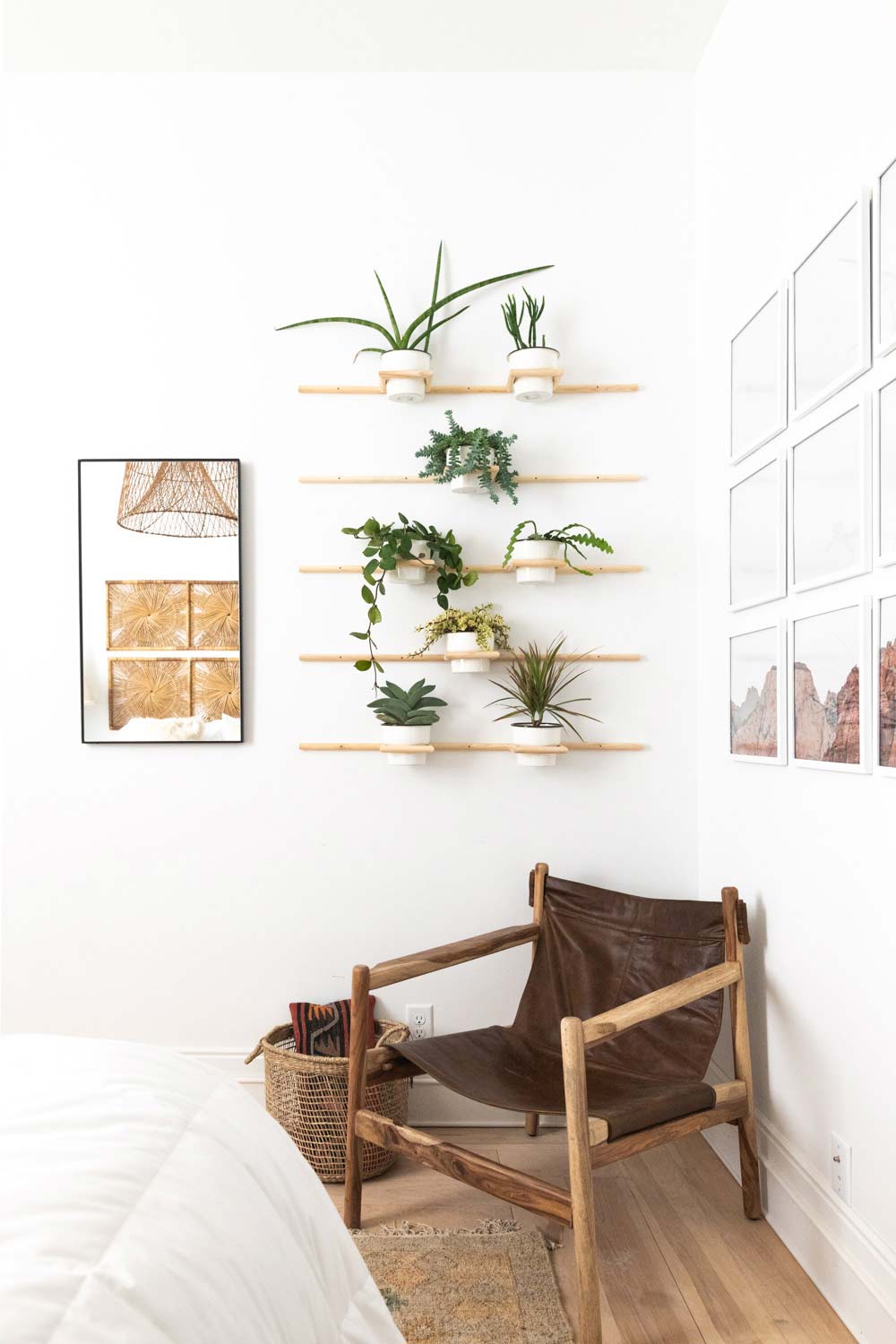 Diy Living Wall Wooden Dowel Plant Holders Vintage Revivals