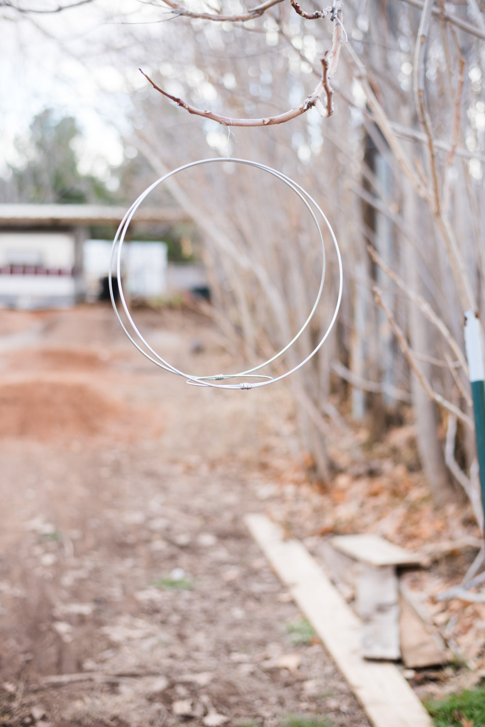 PREPARING A HOOP FOR HANGING